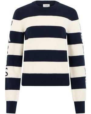 Celine Crew Neck Jumper Wool - Blue