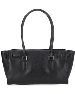 MICHAEL Michael Kors Handbag Hamilton Moderne Leather Hand Bags - Black