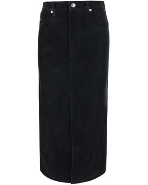 Isabel Marant Skirt Bisane-Gc Tech Fabric - Black