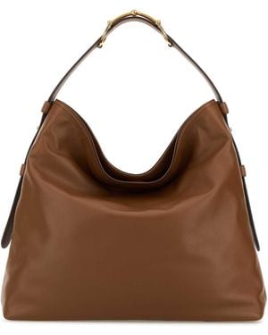 Gucci Caramel Leather Large Beatrix Shopping Bag - Brown
