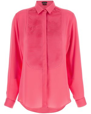 Tom Ford Tuxedo Shirt - Pink