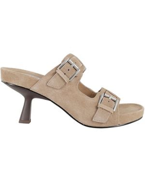 Ash Jewel Footbed Heeled Sandals - Brown