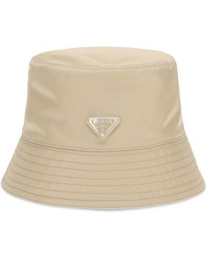Prada Re-Nylon Bucket Hat Polyamide E Hairbands - Natural