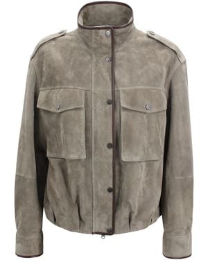 Brunello Cucinelli Coats - Grey