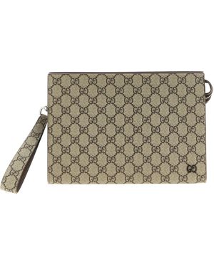 Gucci Small Two-Tone Pouch - Grey