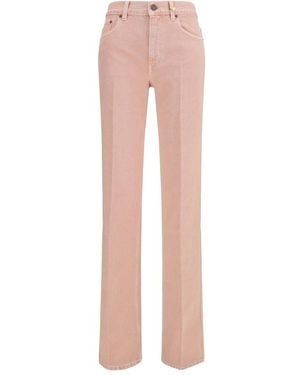 Chloé Multicolor Cotton Straight - Pink