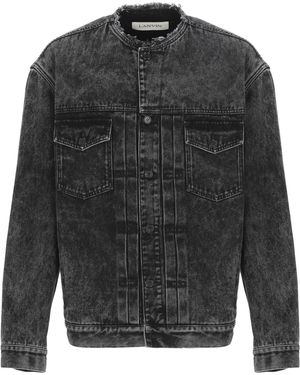 Lanvin Coats Cotton - Gray