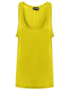 Tom Ford Silk Tank Top - Yellow