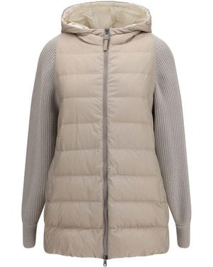 Brunello Cucinelli Polyester Full-Length Jacket Clothing - Gray