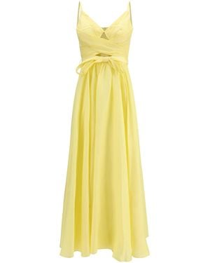 Zimmermann Cotton Midi Dress - Yellow