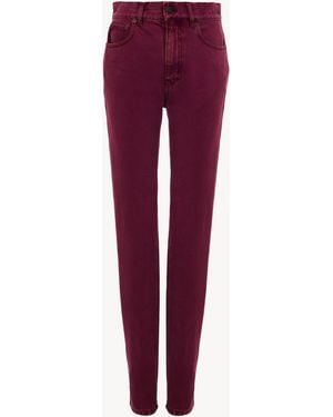 Chloé Chloé Fitted Denim Jeans - Red