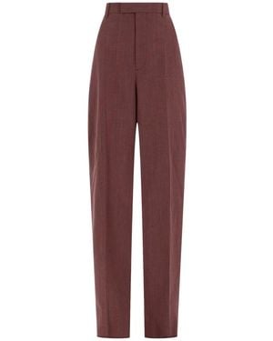 Bottega Veneta Pantalone Sartoriale - Red