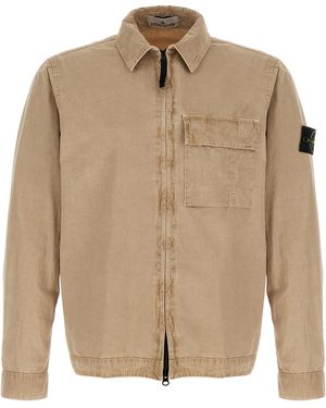 Stone Island Cotton Blouse - Natural