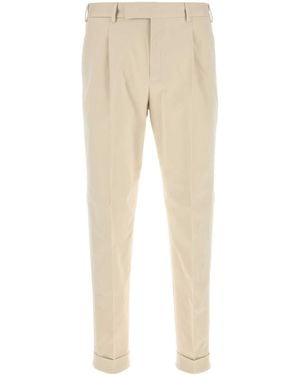 PT Torino Sand Stretch Cotton Pant - Natural