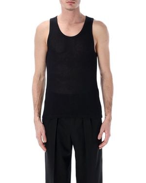 Tom Ford Cotton Mesh Tank - Black