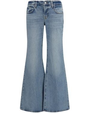 7FOR Low-Rise Five-Pocket Jeans Cotton; Elastane - Blue