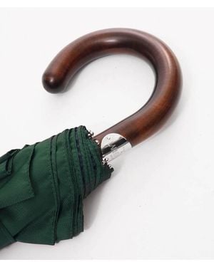 Larusmiani Folding Umbrella Maple Handle - Brown