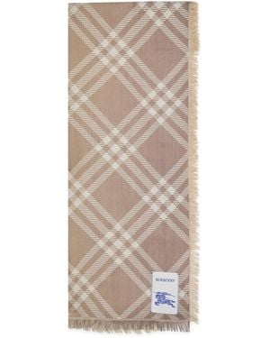 Burberry Scarf Wool-Silk - Brown