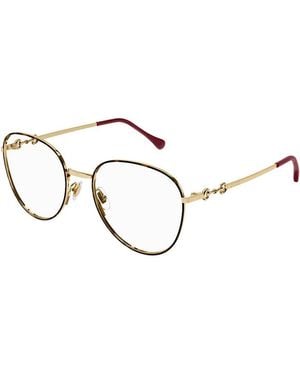 Gucci Eyeglasses Square Full Rim, - Frame And Clear Demo Lenses Lens Gg0880O002 Sunglasses - Metallic