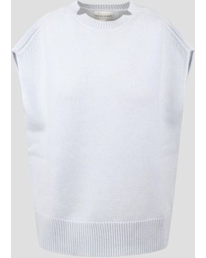 Loulou Studio Sagar Sleeveless Jumper - White