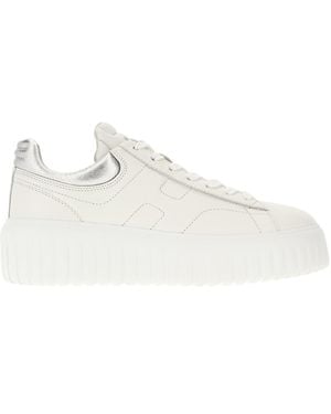Hogan Nappa Leather Rebel Trainers - White