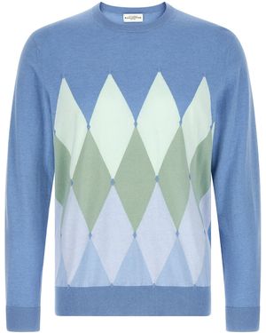 Ballantyne Argyle Jumper - Blue