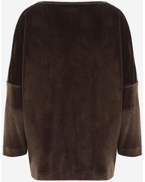 F.it Jumper Stretch Velvet — Polyester - Brown