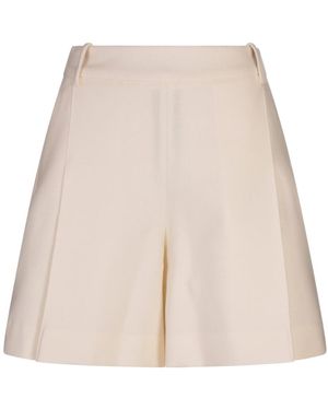 Ermanno Scervino Virgin Wool Shorts - Natural