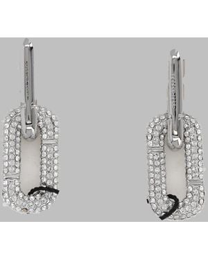 Marc Jacobs Earrings Pop J Marc Brass - Gray