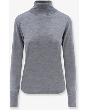 Aspesi Turtleneck Virgin Wool Sweater - Blue
