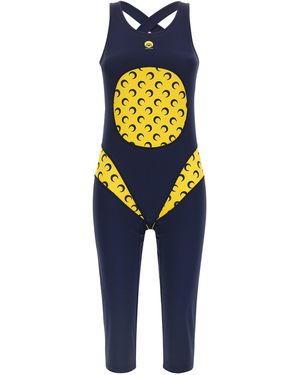 Marine Serre 'athleisure' Catsuit - Blue