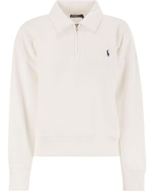 Polo Ralph Lauren Quarter-Zip Pullover - White
