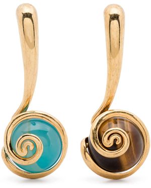 Panconesi Ascolto Earrings Brass - Blue