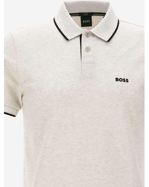 BOSS Polo Shirt Cotton - Natural