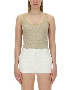 Valentino Lurex Top - White