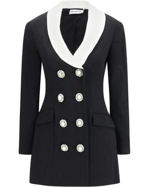 Self-Portrait Mini Blazer Dress Wool - Black