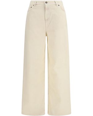 Golden Goose Wide-Leg Cotton Denim Jeans - Natural
