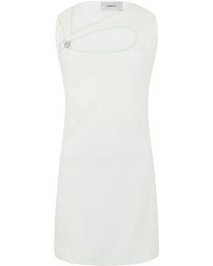 Coperni Mini Dress Wide Neckline Polyamide - White