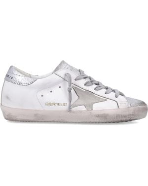 Golden Goose Super-Star And Leather Trainers - Multicolour