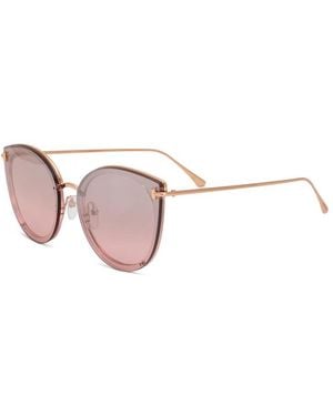Tom Ford Sunglasses Cat Eye Full Rim, Frame And Gradient Lens Ft0720-K33G - Pink