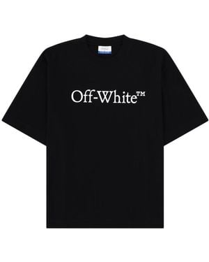 Off-White c/o Virgil Abloh T-Shirt With Logo Cotton T-Shirts - Black