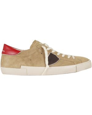 Philippe Model Prsx Low Calf Leather - White