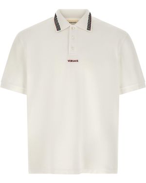 Versace Cotton Polo Shirt - White