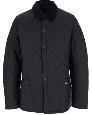 Barbour Jacket Heritage Liddesdale Tech Fabric Coat - Black