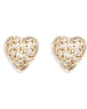 Self-Portrait Brass Earrings - Metallic