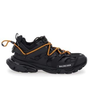 Balenciaga Track Trail Laces Trainers With Rear Closure With Cord Laces And Logo Lettering On The Side - Black