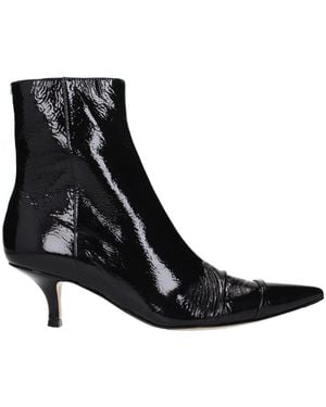 Maison Margiela Leather Ankle Boots - Black