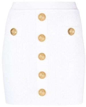 Balmain Short Skirts - White