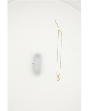 Dior Necklace Oblique Brass Necklaces - White