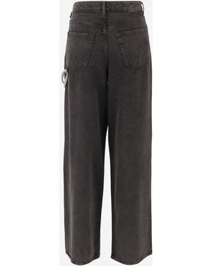 Pinko Pants Lauryn Lyocell-Cotton - Gray